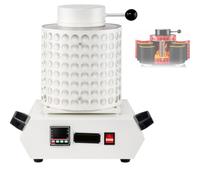 STDZQCWY Kit De Four De Fusion Électrique, avec Structure en Céramique Isolée, Capacité De Chauffe Maximale De 1600 °c, Kit Complet, pour La Fusion De Lor, du Laiton Et De Laluminium. White 3KG