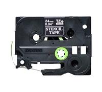 STe-151 - Noir - rouleau (2,4 cm x 3 m) 1 cassette(s) ruban pour timbres - pour P-Touch PT-2430, 2470, 3600, 7500, 7600, 9800, PT-GL-200, PT-P700;