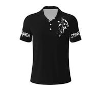 Ste*ve Polo T-Shirt pour Homme MC%Queen Tshirt à Manches Courtes Noir T Shirt Col Rond en Chemise Casual Top Tee Men