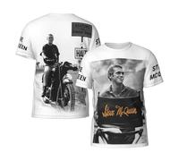 Ste*ve T-Shirt pour Homme MC%Queen Tshirt à Manches Courtes Noir T Shirt Col Rond en Chemise Casual Top Tee Men