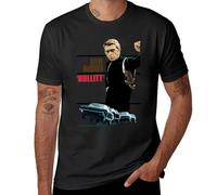 Ste*ve T-Shirt pour Homme MC%Queen Tshirt à Manches Courtes Noir T Shirt Col Rond en Coton Chemise Casual Top Tee Men