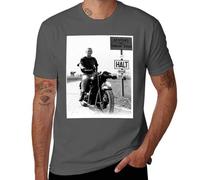 Ste*ve T-Shirt pour Homme MC%Queen Tshirt à Manches Courtes Noir T Shirt Col Rond en Coton Chemise Casual Top Tee Men