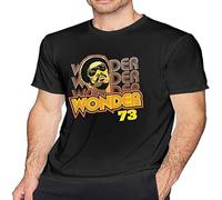 Ste-Vie Won-Der Mens Tee Funny Short Sleeve T-Shirt Black M