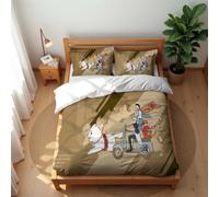 Ste-X Ensemble De Literie Familial De Luxe en Coton Doux Gintama Design Moderne Et Élégant (140x200cm,Gin 01)