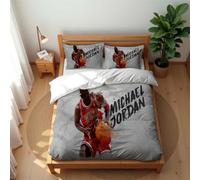 Ste-X Ensemble De Literie Michael Jordan Ultra Doux pour Hôtel avec Taies d'oreiller Idéal pour La Maison Et Les Dortoirs Léger (140x200cm,MJ 05)