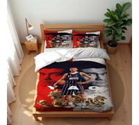Ste-X Ensemble De Literie Yao Ming Basketball Collection Ultra Doux pour Hôtel avec Taies d'oreiller Idéal pour La Maison Et Les Dortoirs Léger (140x200cm,Yao 05)