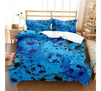 Ste-X Housse De Couette « Elegant » - Ensemble De Literie « Punk Graffiti Wall Campus Football » avec Fermeture Éclair - Microfibre, Comprenant 2 Taies d'oreiller 65 X 65 Cm (220x240cm,FB 05)