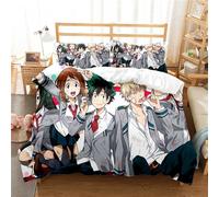 Ste-X L'ensemble De Housse De Couette My Hero Academia Comprend 2 Taies d'oreiller (200 x 200 cm,héros 03)