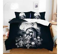 Ste-X L'Étrange Noël De Monsieur Jack - L'ensemble De Housse De Couette Comprend 2 Taies d'oreiller (200 x 200 cm,Noël 01)