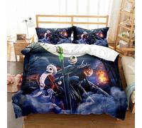 Ste-X L'Étrange Noël De Monsieur Jack - L'ensemble De Housse De Couette Comprend 2 Taies d'oreiller (220 x 240 cm,Noël 06)