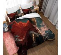 Ste-X Parure De Lit Elden Ring avec Taies d'oreiller Assorties 100% Coton 120 Fils Au Pouce Carré Housse De Protection De Couette Premium Extra Soft (ER 07,140 x 200 cm)