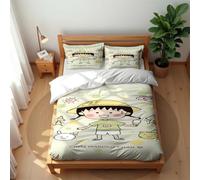 Ste-X Parure De Lit en Coton Premium Chibi Maruko-Chan Housse De Couette Hypoallergénique Et Anti-acariens Respirante Et Idéale pour L’été (220x240cm,CMC 02)