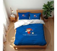 Ste-X Parure De Lit en Coton Premium Chibi Maruko-Chan Housse De Couette Hypoallergénique Et Anti-acariens Respirante Et Idéale pour L’été (140x200cm,CMC 01)