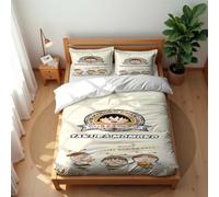 Ste-X Parure De Lit en Coton Premium Chibi Maruko-Chan Housse De Couette Hypoallergénique Et Anti-acariens Respirante Et Idéale pour L’été (220x240cm,CMC 03)