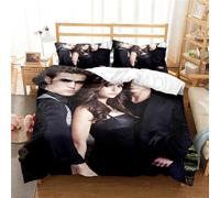 Ste-X Parure De Lit Vampire Diaries, Ensemble De Housse De Couette, pour Garçons Et Filles, Junior/lit De Lit, Réversible, Jolie Housse De Couette Colorée (140 x 200 cm,TVD 04)
