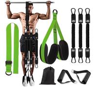 Steadilty Bande de traction robuste, bandes d'aide à la traction de 22,7 à 158,8 kg, 4 bandes de traction réglables, bandes pour entraînement musculaire (vert, 68 à 113,4 kg)