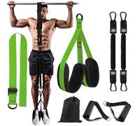 Steadilty Bande de traction robuste, bandes d'aide à la traction de 22,7 à 158,8 kg, 4 bandes de traction réglables, bandes pour entraînement musculaire (vert, 22,7 à 68 kg)