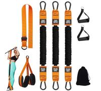 Steadilty Pull Up Band, Briskrhythm Pull Up Bands, Heavy-Duty Resistance Band for Solo Training, with Feet/Knee Rest and 2-4 Assistance Bands, Height Adjustable (225Lbs,There's a Handle)