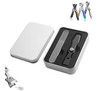 Steadily Nail Clippers, Portable Ultra Sharp Nail Clipper, Stainless Steel Splashless Nail Clippers, Professional Nail Clippers, Multifunctional Nail Clippers(Black With Packaging Box)