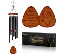 SteadStyle Cadeaux commémoratifs - Carillon éolien commémoratif pour la perte de maman, cadeaux de condoléances pour la perte de mère, carillon éolien en bois en mémoire de perte d'amour One (64,5 cm)