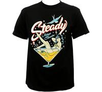 Steady Clothing Vintage S Martini Girl O-Neck 100% Cotton Short Sleeve Unisex T-Shirt XXL