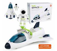 Steadybombb Toys spatiaux pour Enfants 3-8, Space Rocket Shuttle Astronaut Toys Spaceship Rocket Rover Adventure avec Lumières et Sons