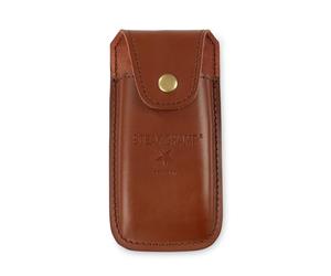 Steak Champ Etui en Cuir pour la Fourchette à Viande Bull Fork : Pochette en cuir à fixer à la ceinture, avec rabat de sécurité et bouton-pression