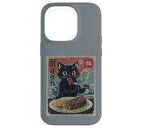 Steak Chat Chaton Japonais Coque pour iPhone 14 Pro