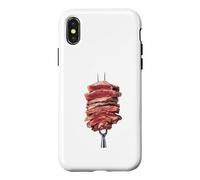 Steak grillé sur Une Fourchette Steakhouse Griller Steaks Coque pour iPhone X/XS