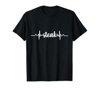 Steak Heartbeat ECG | Beef and Barbecue Lover T-Shirt