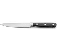 Steak Knife-Crest-13 C Stainless Steel,Satin Finish-Blade 12.5 Cm-Black