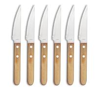 Steak Pizza Jumbo Bois - Set de 6 couteaux steak