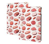 Steak saucisse rose compatible avec iPad Air 3ème génération, étui de tablette compatible avec iPad Pro 10,5", veille/réveil automatique, support folio
