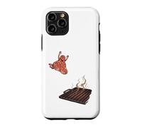 Steak sautant sur Le Barbecue Amusant Coque pour iPhone 11 Pro