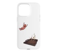 Steak sautant sur Le Barbecue Amusant Coque pour iPhone 15 Pro Max