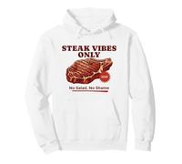 Steak Vibes Only No Salad Carnivore BBQ Funny pour Hommes et Femmes Sweat à Capuche