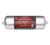 Steakhouse - 12 x 500 g - Nourriture humide pour chiens et chats - Aliments complémentaires sensibles - Monoprotéine - Sans céréales - 14 saucisses de Fleischeslust