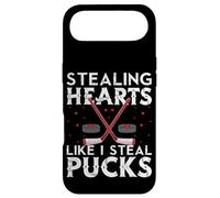Stealing Hearts Like I Steal Pucks Valentines Hockey Coque pour iPhone Air