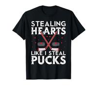 Stealing Hearts Like I Steal Pucks Valentines Hockey T-Shirt