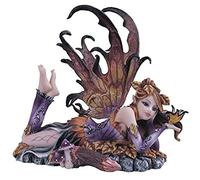StealStreet Figurine de Collection Fée Violette avec Papillon doré