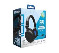 STEALTH Casque de Jeu Supra-auriculaire C6-100 Noir et Bleu pour PS4/PS5, Xbox, Switch, PC avec Micro Flexible, Prise Jack 3,5 mm, câble de 1,5 m, léger, Confortable et Durable