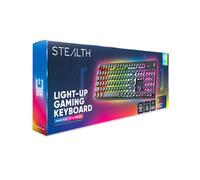 STEALTH Clavier de jeu lumineux avec 104 touches, compatible PC