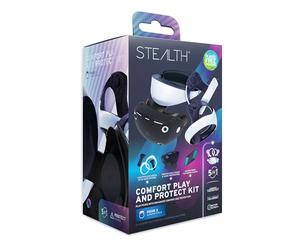 STEALTH Comfort Play & Protect Kit pour PS VR2 - avec protection des lentilles en silicone, housse de protection en silicone, chiffon de nettoyage en microfibre