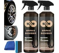 Stealth Garage Brake Bomber, Stealth Brake Bomber Wheel Cleaner, Non-Acid Wheel Cleaner, Brake Bomber High Gloss Quick DetailSpray,Brake Bomber Spray,Perfect for Cleaning Wheels and Tires (2 pièces)