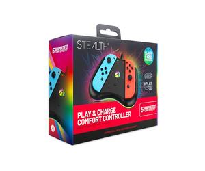 STEALTH Light-Up Play & Charge Comfort Controller Compatible avec les manettes de jeu de la Switch
