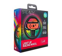 STEALTH Light-Up Racing Wheels Compatibles avec Nintendo Switch & Switch OLED - Pack de Deux, Noir, avec 7 Effets Lumineux LED, pour Jeux de Course Switch