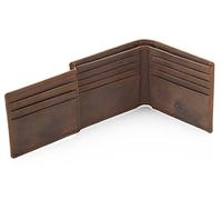 Stealth Mode Grand Portefeuille pour Homme en Cuir Nappa et Blocage RFID - Marron - Taille Unique