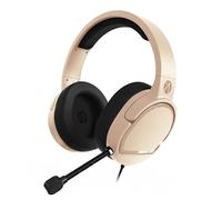 STEALTH PANTHER Sand - Casque de jeu supra-auriculaire PS4/PS5, Xbox, Switch, PC avec micro flexible, prise jack 3,5 mm, câble de 1,5 m, léger, confortable et durable