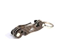STEALTH Porte-clés - Organisateur de clé et Décapsuleur Minimaliste Compact Premium - Accessoires de Rangement pour Porte-clés Outils Multiples (Fibre de Carbone M2)