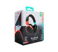 STEALTH RADAR Casque de jeu Bleu/rouge Compatible avec consoles de jeu, mobiles et PC